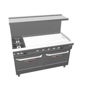 Southbend 4603AA-4GL Ultimate 60" 2 Star Burner Range w/ 2 Convection Oven