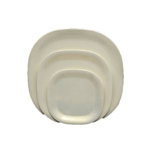 Thunder Group PS3008V 8.25" Rounded Square Melamine Plate Passion Pearl, NSF