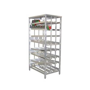 New Age 97294 F.I.F.O Stationary Full Size Can Rack Holds (162) #10 Cans
