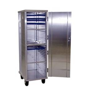 New Age 1290A Full Height Mobile Enclosed Pan Rack Holds (40) 18"x26" Pans