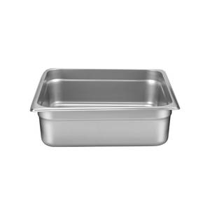 Thunder Group STPA3234 Stainless Steel 2/3 Size Steam Table Pan 4" Deep 24 Gauge