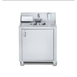 Crown Verity, Inc. CV-PHS-2C Portable 2 Compartment Cold Water Sink