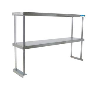 BK Resources BK-OSD-1860 Table Mounted Double Over Shelf 18 x 60