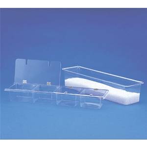 Spill-Stop 151-04 Bar Condiment Caddy Four Compartment Clear Acrylic