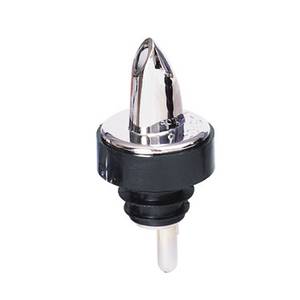 Spill-Stop 371-00 Chrome Plastic Pourer With Black Collar Set of 144