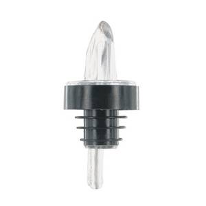 Spill-Stop 361-00 Clear Plastic Pourer With Black Collar Set of 144