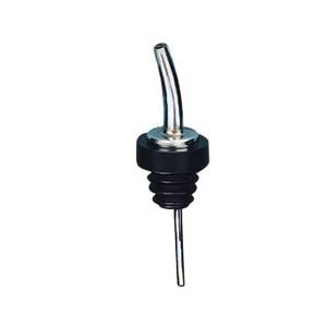 Spill-Stop 285-51 Chrome Tapered Pourer With Poly-Kork Black Collar Set of 12