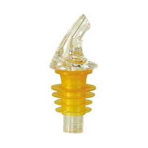 Spill-Stop 387-01AC Posi-Por Free Pour Pourer Clear With XL Amber Cork Set of 12