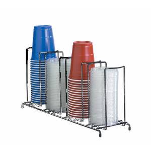Dispense-Rite WR-4 4 Section Wire Cup and Lid Holder