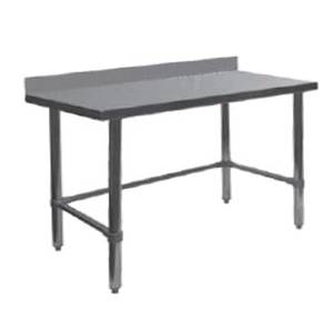 GSW USA WT-PB2484B 84"x24" 16 Gauge Stainless Steel Open Base Work Table