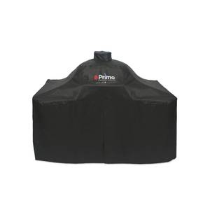 Primo Grills & Smokers PG00410 Grill Cover For Primo Oval XL & Kamado On Table