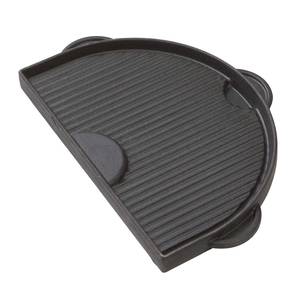 Primo Grills & Smokers PG00362 Half Moon Cast Iron Griddle For Oval Jr Grill
