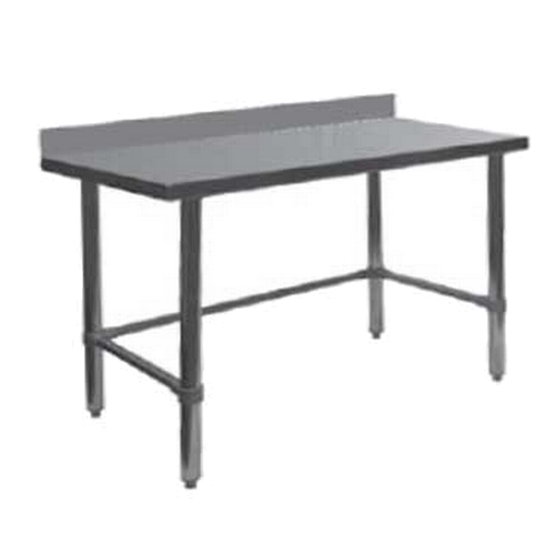 GSW USA WT-PB2460B 60"x 24" 16 Gauge Stainless Steel Open Base Work Table