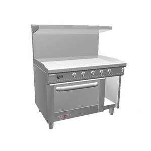 Southbend S48AC-4G 48" S-Series Range w/ Convection Oven & 48" Man. Griddle