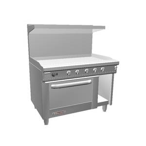 Southbend S48AC-4T 48" S-Series Range w/ Convection Oven & 48" Therm. Griddle