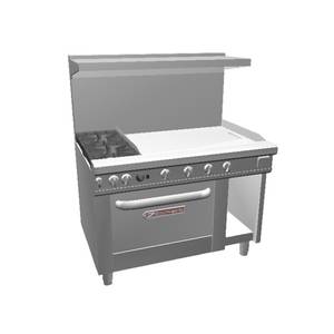 Southbend 4481DC-3TL 48" Ultimate Range w/ (2) Non-clog Burners & Standard Oven