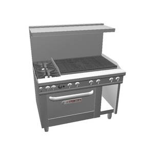 Southbend 4481DC-3C* 48" Ultimate Range w/ 36" Charbroiler & Standard Oven