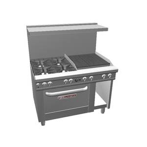 Southbend 4481DC-2C* 48" Ultimate Range w/ 24" Charbroiler & Standard Oven