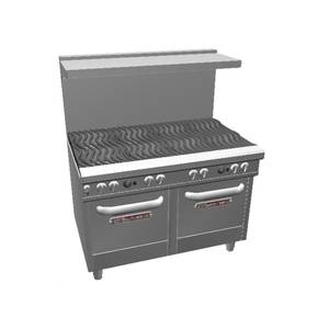 Southbend 4482EE 48" Ultimate Range w/ Wavy Grates & 2 Space Saver Ovens