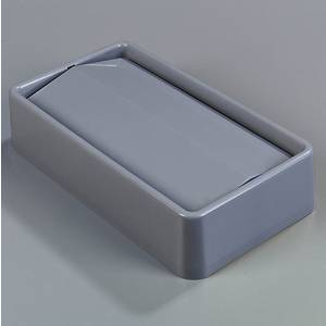 Carlisle 34202423 Trimline Grey Swing-Top Garbage Can Lid