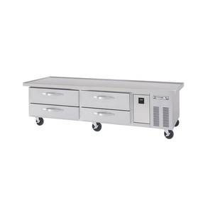 Beverage Air WTRCS84HC-89 89in Four Drawer Refrigerated Chef Base Equipment Stand