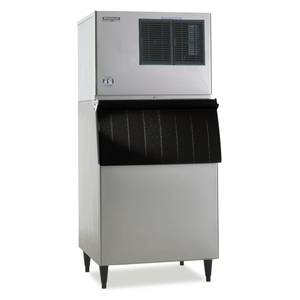 Hoshizaki KML-500MAJ + B-500SF 401lb Crescent Cube Ice Machine And 360lb Ice Bin