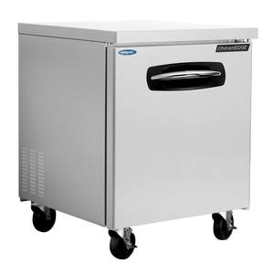 Nor-Lake NLUF27A 27.5in Stainless Steel Reach In Undercounter Freezer