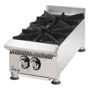 Star 802HA - Liquidation - Ultra-Max 2 Burner 60kBTU Countertop Gas Hot Plate