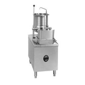 Market Forge MT6E 6gal SS Tilting Kettle on 24in Cabinet Electric 36 kw