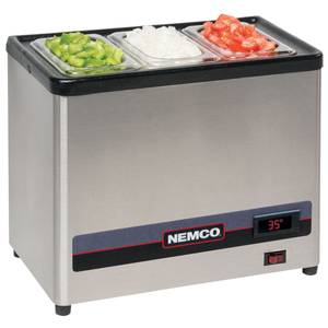 Nemco 9020-1 Countertop Cold Condiment Chiller with (1) 1/3 S/S Pan