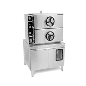 Market Forge 2AM36D SS Pressure Steamer 2 Compartments 36in Cabinet Base