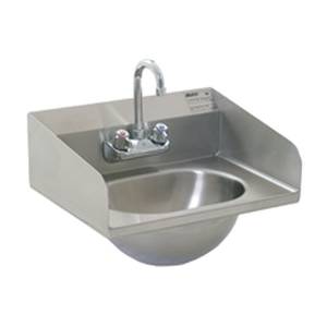 Eagle Group HSA-10-F-LRS-1X SS Wall Mount Hand Sink w/ Faucet 1/2in NPS Water Inlet