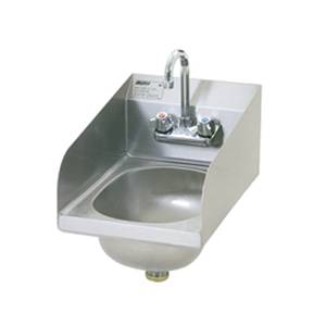 Eagle Group HSAN-10-F-LRS-1X Wall Mount Stainless Steel Hand Sink w/ Side Splashes
