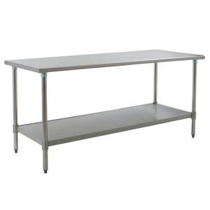 Eagle Group T3048EB Deluxe Work Table 48in x 30in Stainless Steel Work Top