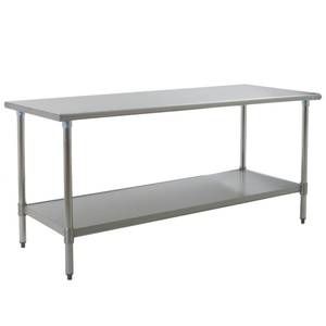 Eagle Group T3072SEB-1X Deluxe Work Table 72in x 30in Stainless Steel Work Top