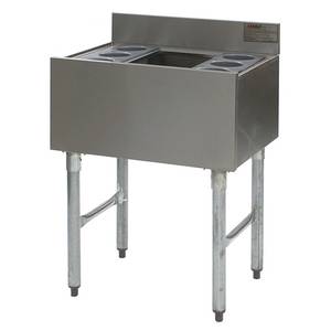 Eagle Group B2CT-18-7-X 6 Bottle Wells Underbar Cocktail Unit 7-Circuit Cold Plate