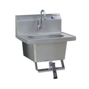 Eagle Group HSA-10-*FK-X SS Wall Mount Hand Sink with Faucet Knee Pedal