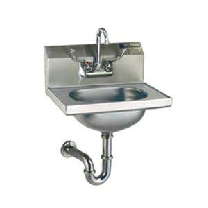 Eagle Group HSA-10-FAW SS Wall Mount Hand Sink Faucet Wrist Handles w/ P-trap