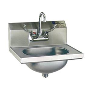 Eagle Group HSA-10-FW-1X SS Wall Mount Hand Sink Faucet Wrist Handles