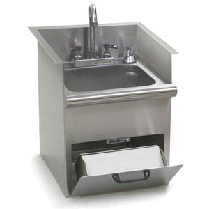 Eagle Group HWB-E SS Drop In Hand Sink w/ Encore Deck Mounted Faucet NSF