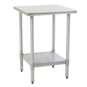 Eagle Group T2424SEB-1X Deluxe Work Table 24in x 24in Stainless Steel Work Top