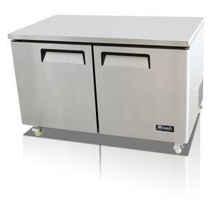 Migali C-U60R-HC Migali 17.9 Cu.ft SS Undercounter Refrigerator 2 Solid Doors