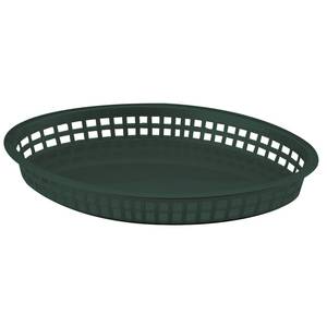 TableCraft 1086FG Texas Platter Basket 12.75in x 9.7in Green 1 DZ