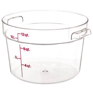 Cambro RFSCW12135 Round Storage Container Clear 12qt