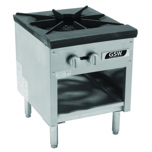 GSW USA AESP1-3R24NG 21" x 18" 3 Ring Single Burner Natural Gas Stock Pot Range