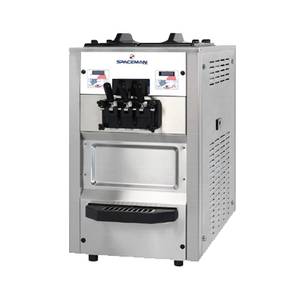 Spaceman 6235 Counter Standing (2) 12.68qt Soft-Serve Ice Cream Machine