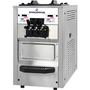 Spaceman 6245 (2) 12.68qt Hopper Soft-Serve Ice Cream Machine Twin Twist