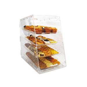 Winco ADC-4 Counter Top Acrylic Display Case 4 Trays