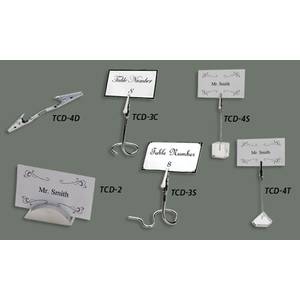 Winco TCD-3S Table Sign Clip 6 Pack