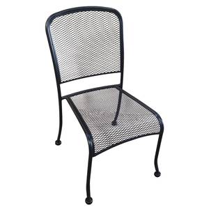 H&D Commercial Seating MC19S Outdoor Wrought Iron Stackable Side Chair
